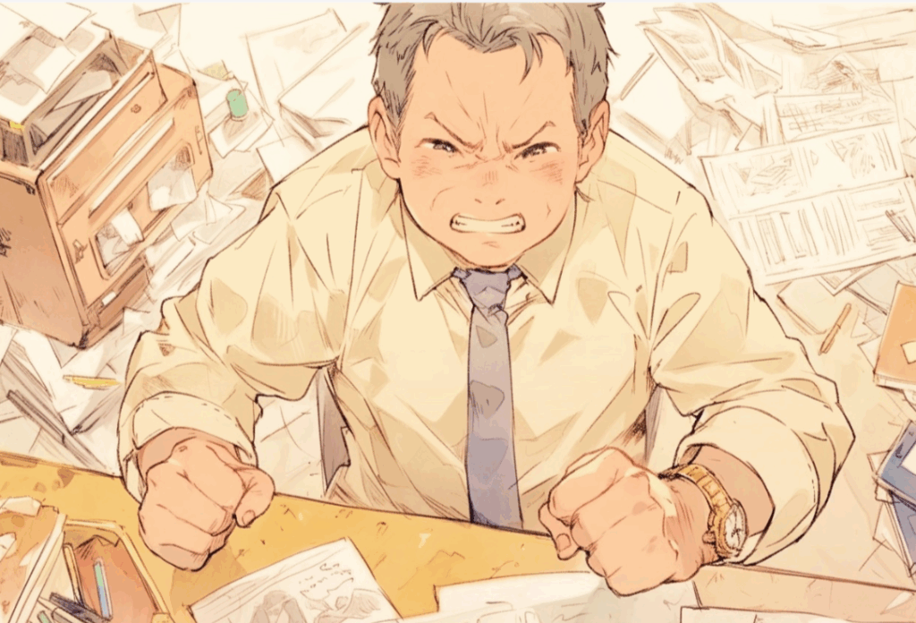 上司が話を聞いてくれずキレた時