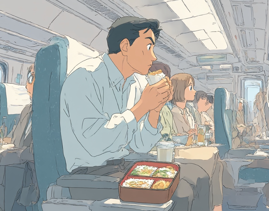 新幹線　駅弁　食べる　タイミング