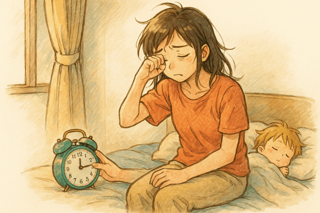 睡眠不足と戦う起床時間