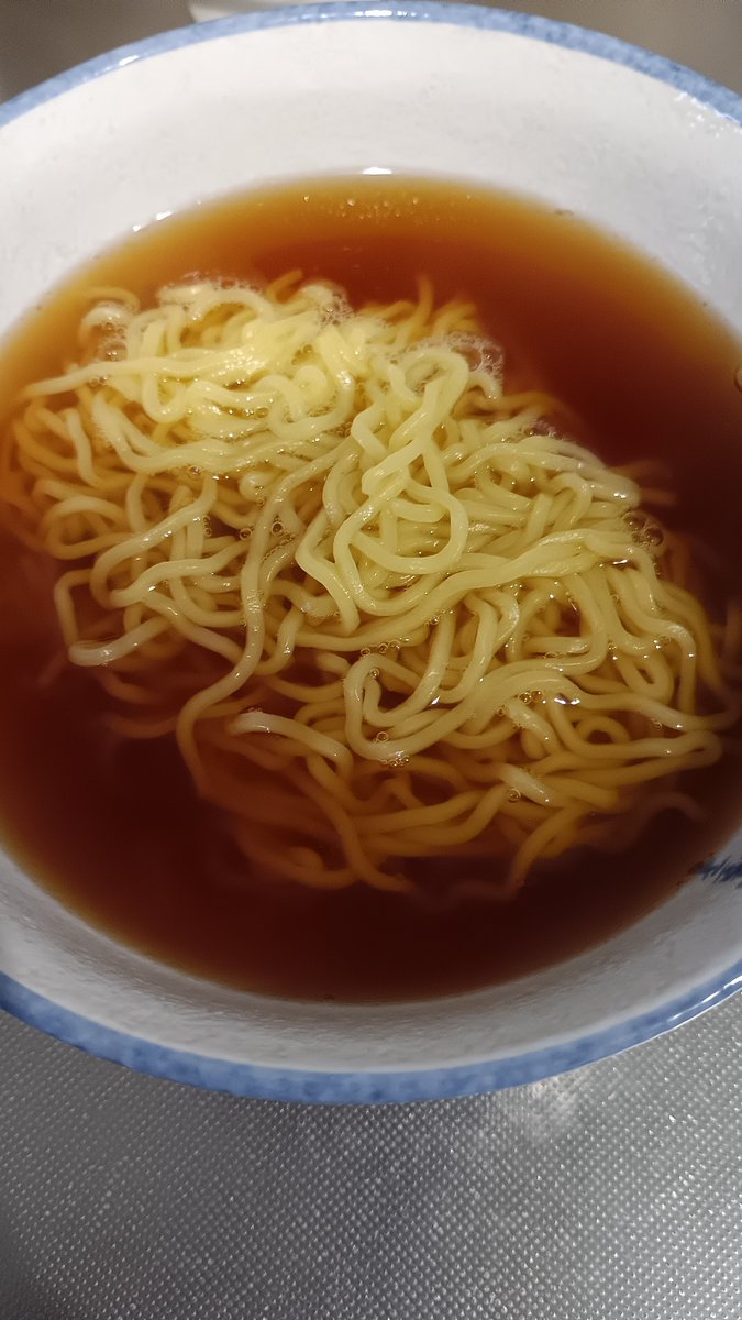 模試のあとの娘のリクエストで作った素ラーメン